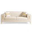 Premium Velvet Fabric 1 Seater + 3 Seater Sofa - SF2305